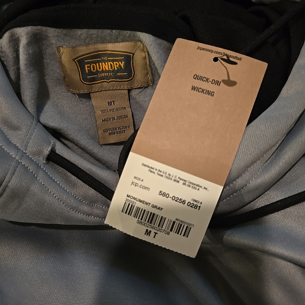 Men’s Foundry Big & Tall Hoodie Size Medium Tall Pullover NWT